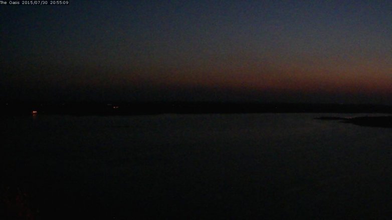 Lake Travis webcam, July 30, 2015 8:00 PM CT