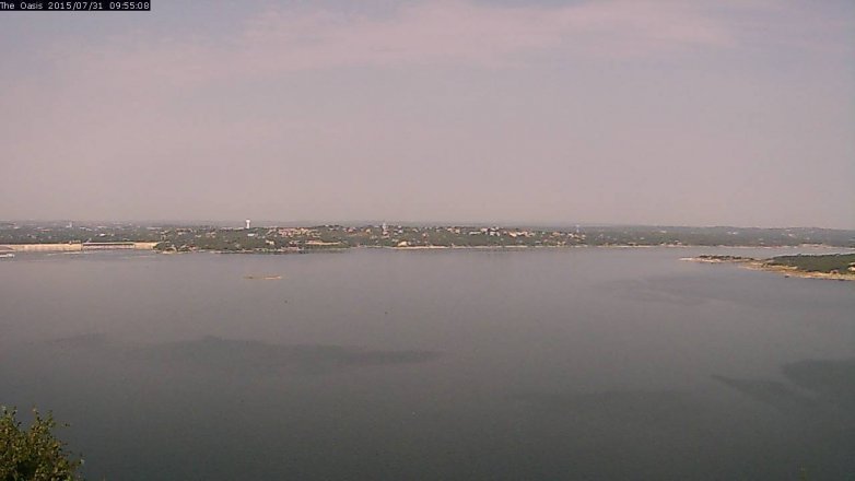 Lake Travis webcam, July 31, 2015 9:00 AM CT