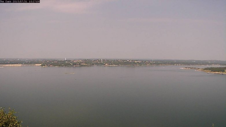 Lake Travis webcam, July 31, 2015 9:35 AM CT