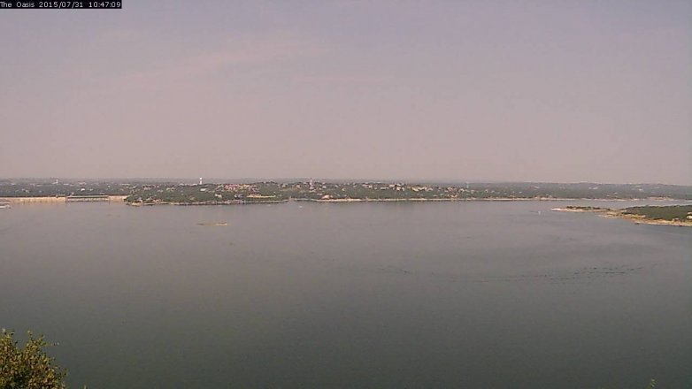 Lake Travis webcam, July 31, 2015 9:55 AM CT