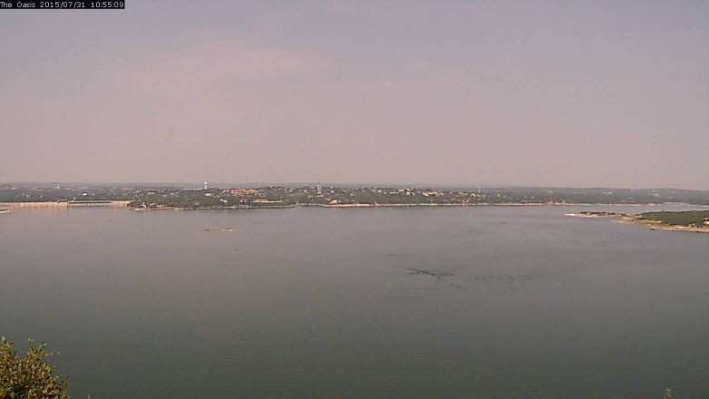 Lake Travis webcam, July 31, 2015 10:00 AM CT