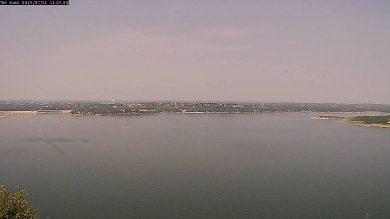 Lake Travis webcam, July 31, 2015 10:10 AM CT