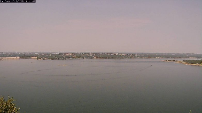 Lake Travis webcam, July 31, 2015 10:20 AM CT
