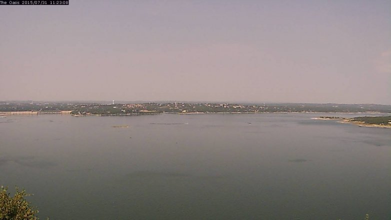 Lake Travis webcam, July 31, 2015 10:30 AM CT