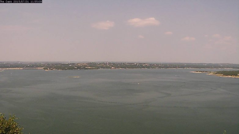 Lake Travis webcam, July 31, 2015 11:00 AM CT