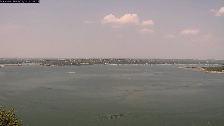 Lake Travis webcam, July 31, 2015 11:05 AM CT