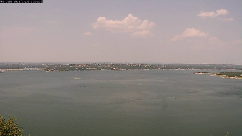 Lake Travis webcam, July 31, 2015 11:10 AM CT