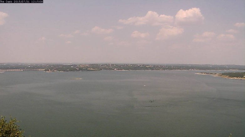 Lake Travis webcam, July 31, 2015 11:25 AM CT