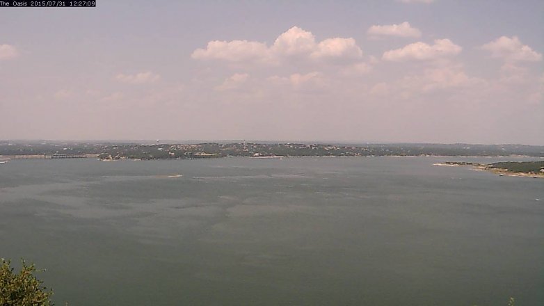 Lake Travis webcam, July 31, 2015 11:35 AM CT