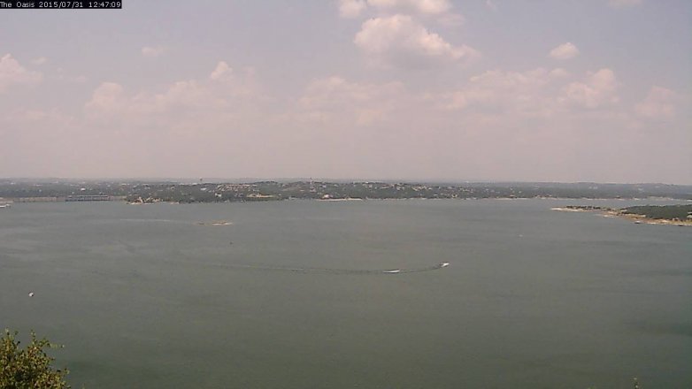 Lake Travis webcam, July 31, 2015 11:55 AM CT