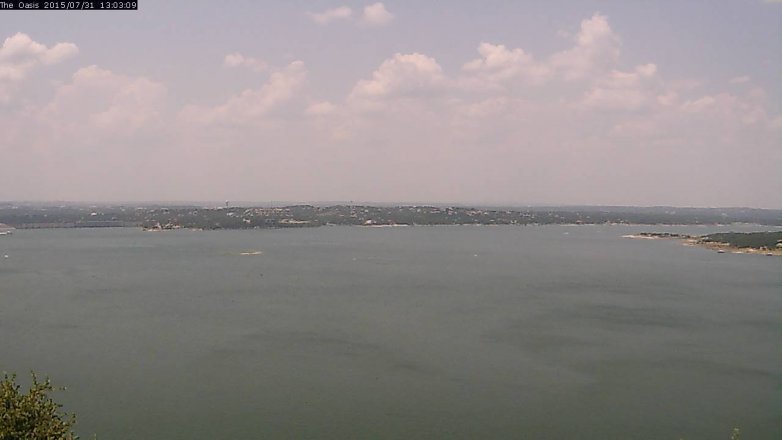 Lake Travis webcam, July 31, 2015 12:10 PM CT