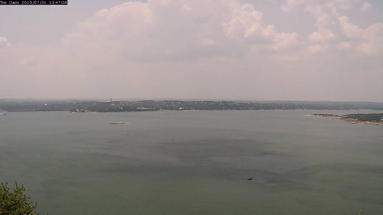 Lake Travis webcam, July 31, 2015 12:55 PM CT