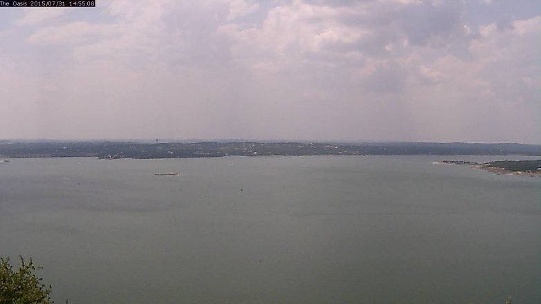 Lake Travis webcam, July 31, 2015 2:00 PM CT