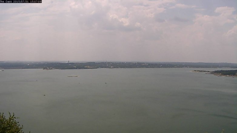 Lake Travis webcam, July 31, 2015 2:15 PM CT