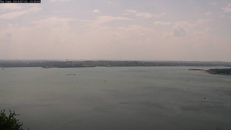 Lake Travis webcam, July 31, 2015 2:40 PM CT