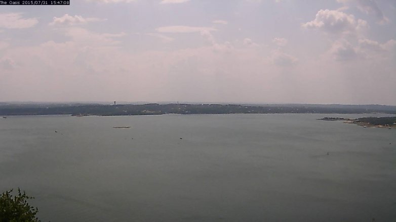 Lake Travis webcam, July 31, 2015 2:55 PM CT