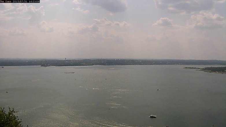 Lake Travis webcam, July 31, 2015 3:30 PM CT