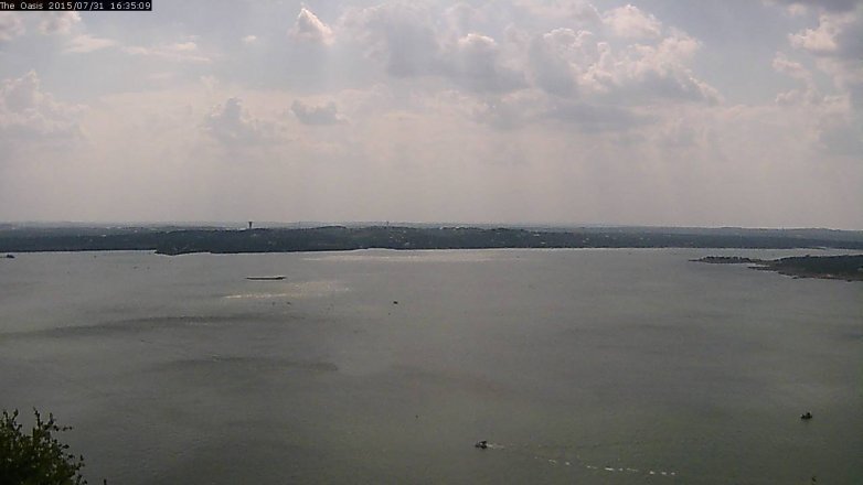 Lake Travis webcam, July 31, 2015 3:45 PM CT