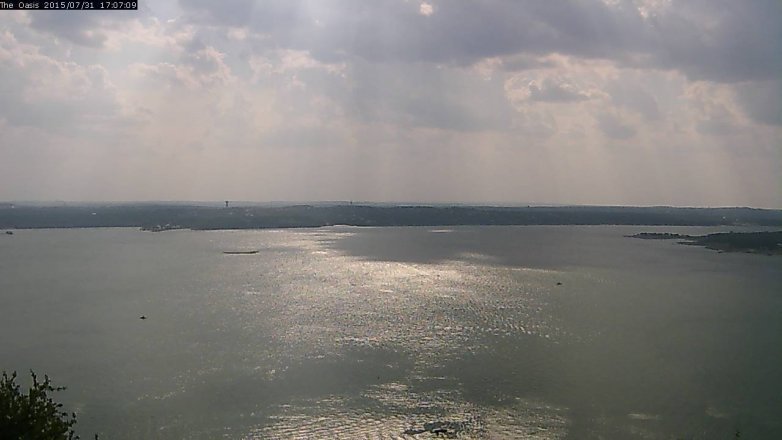 Lake Travis webcam, July 31, 2015 4:15 PM CT