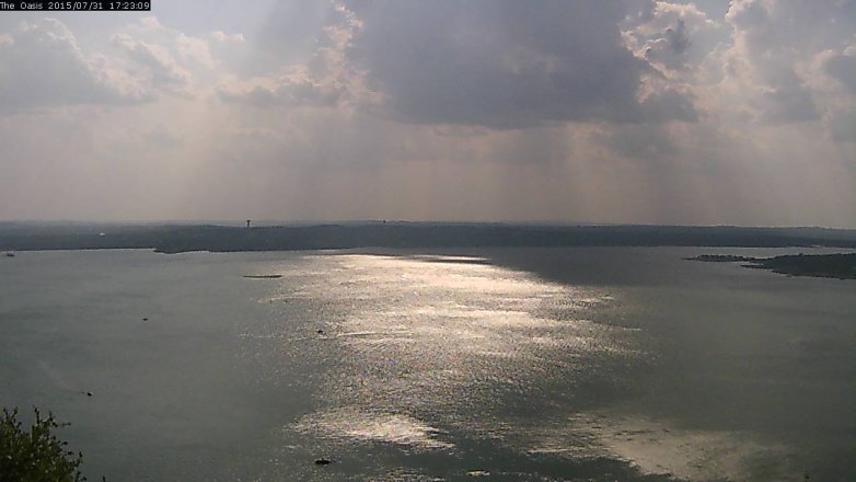 Lake Travis webcam, July 31, 2015 4:30 PM CT
