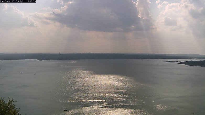 Lake Travis webcam, July 31, 2015 4:35 PM CT