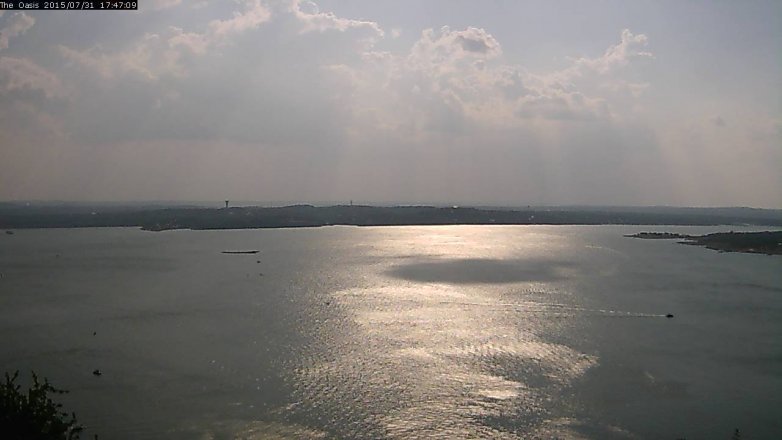 Lake Travis webcam, July 31, 2015 4:55 PM CT