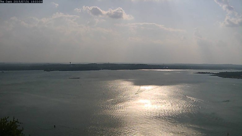 Lake Travis webcam, July 31, 2015 5:10 PM CT