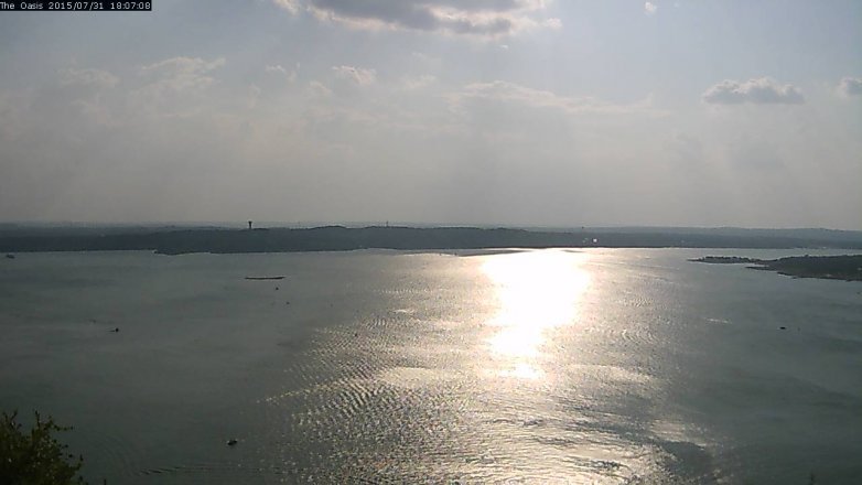 Lake Travis webcam, July 31, 2015 5:15 PM CT