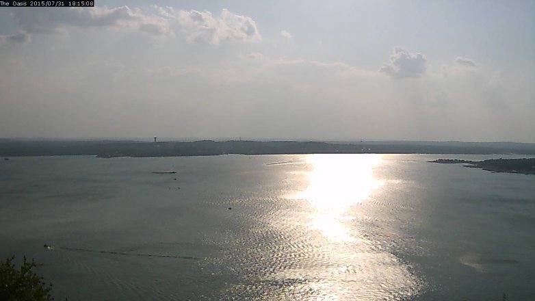 Lake Travis webcam, July 31, 2015 5:20 PM CT