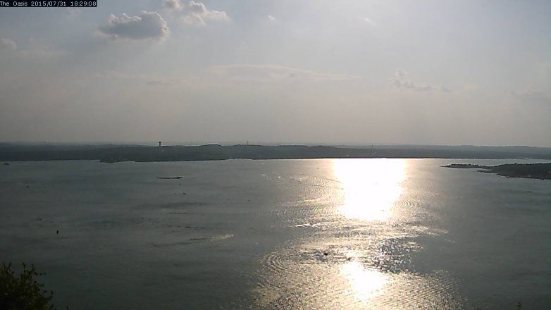 Lake Travis webcam, July 31, 2015 5:35 PM CT