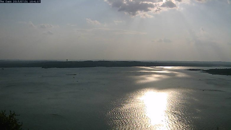 Lake Travis webcam, July 31, 2015 5:45 PM CT