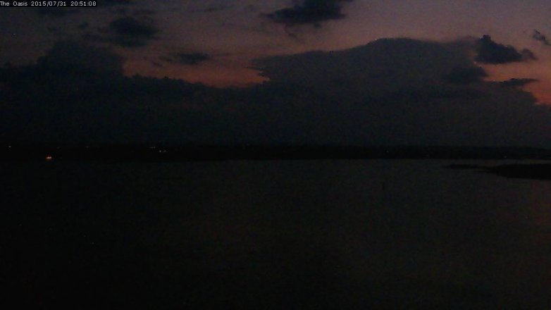 Lake Travis webcam, July 31, 2015 8:00 PM CT