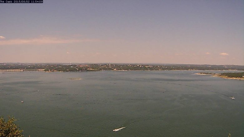 Lake Travis webcam, August 2, 2015 11:00 AM CT