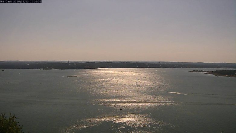 Lake Travis webcam, August 2, 2015 4:30 PM CT