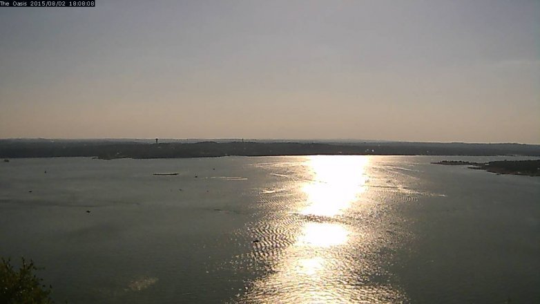 Lake Travis webcam, August 2, 2015 5:15 PM CT