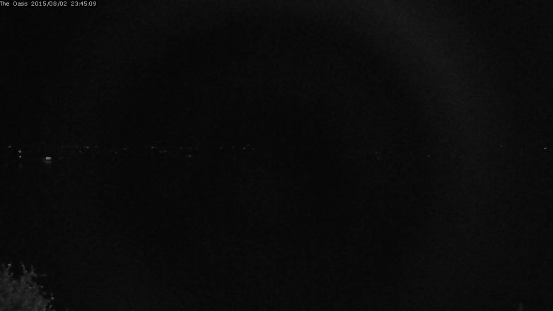 Lake Travis webcam, August 2, 2015 10:50 PM CT