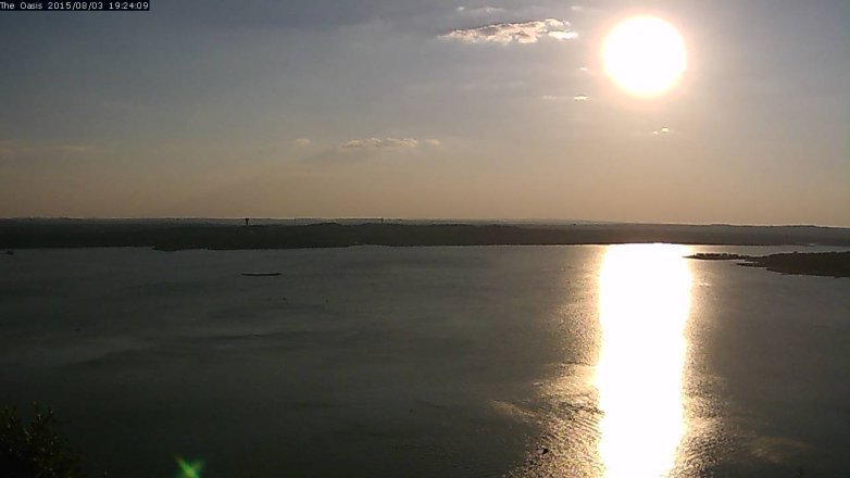 Lake Travis webcam, August 3, 2015 6:30 PM CT