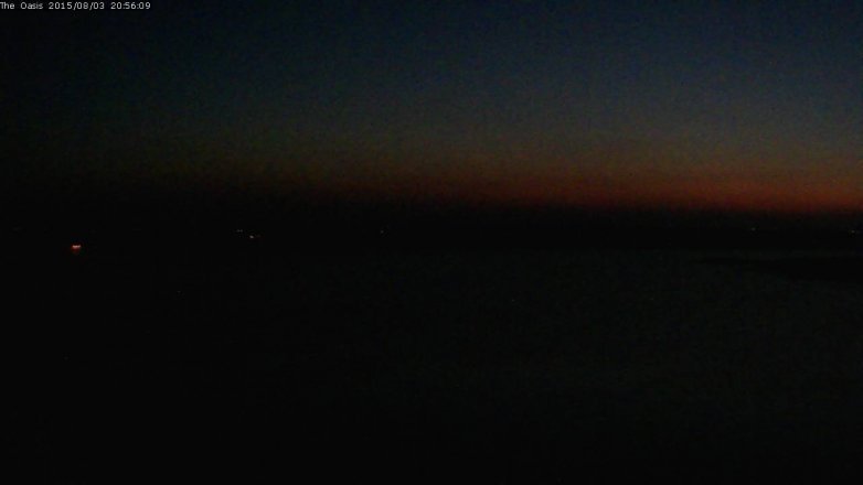 Lake Travis webcam, August 3, 2015 8:05 PM CT