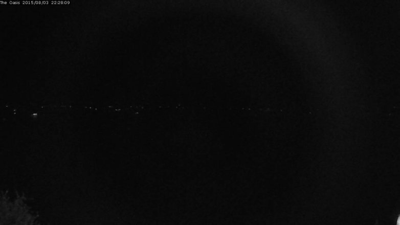 Lake Travis webcam, August 3, 2015 9:35 PM CT