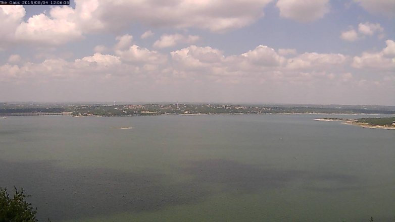 Lake Travis webcam, August 4, 2015 11:10 AM CT