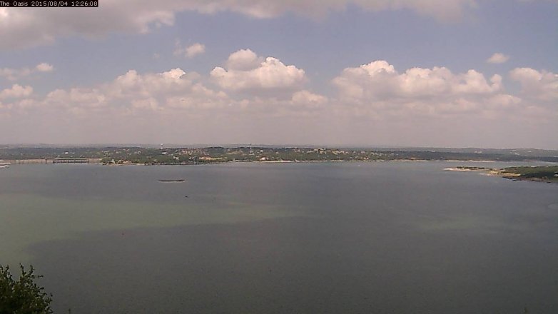 Lake Travis webcam, August 4, 2015 11:35 AM CT
