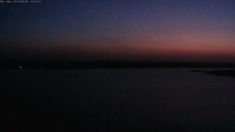Lake Travis webcam, August 4, 2015 8:00 PM CT