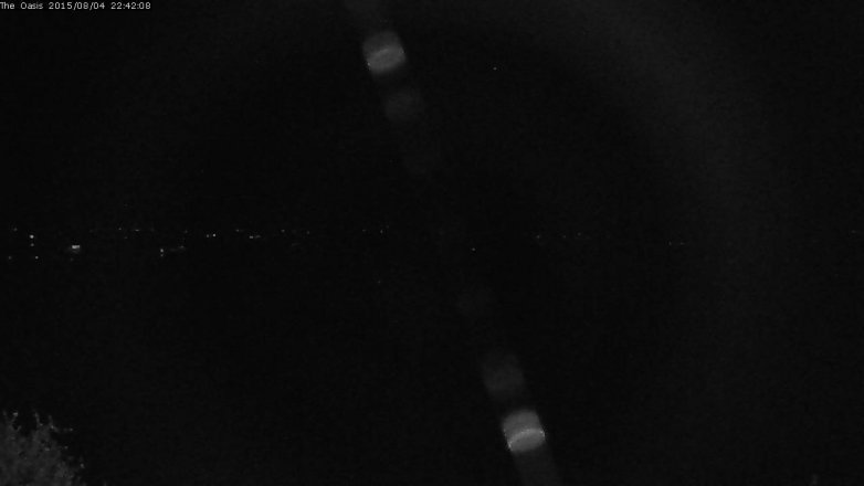 Lake Travis webcam, August 4, 2015 9:50 PM CT