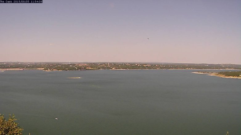 Lake Travis webcam, August 5, 2015 11:00 AM CT