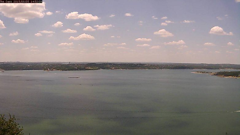 Lake Travis webcam, August 5, 2015 2:00 PM CT