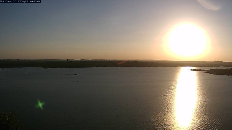 Lake Travis webcam, August 5, 2015 7:00 PM CT