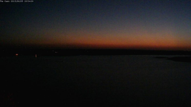 Lake Travis webcam, August 5, 2015 8:00 PM CT