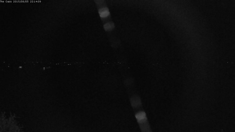 Lake Travis webcam, August 5, 2015 9:20 PM CT