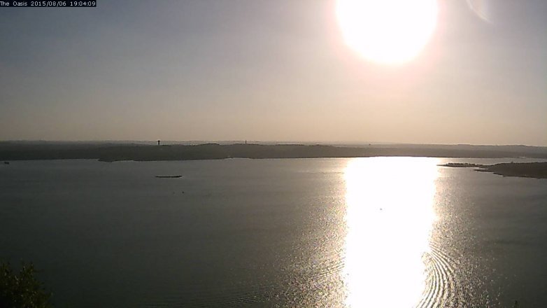 Lake Travis webcam, August 6, 2015 6:10 PM CT