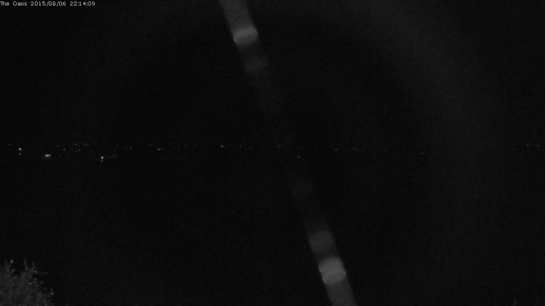 Lake Travis webcam, August 6, 2015 9:20 PM CT